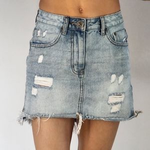 One Teaspoon Distressed Jean Skirt size 26